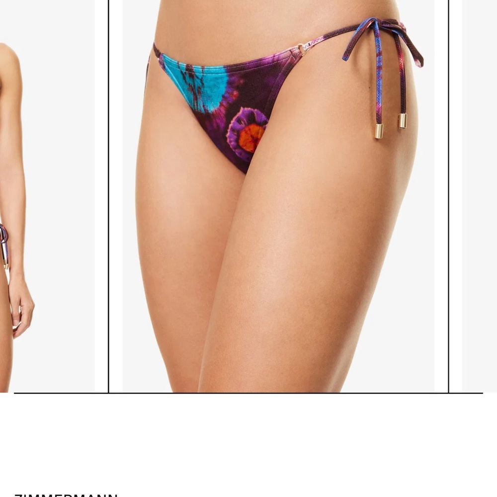 Zimmermann Multicolor Tie-Dye Bikini Bottom